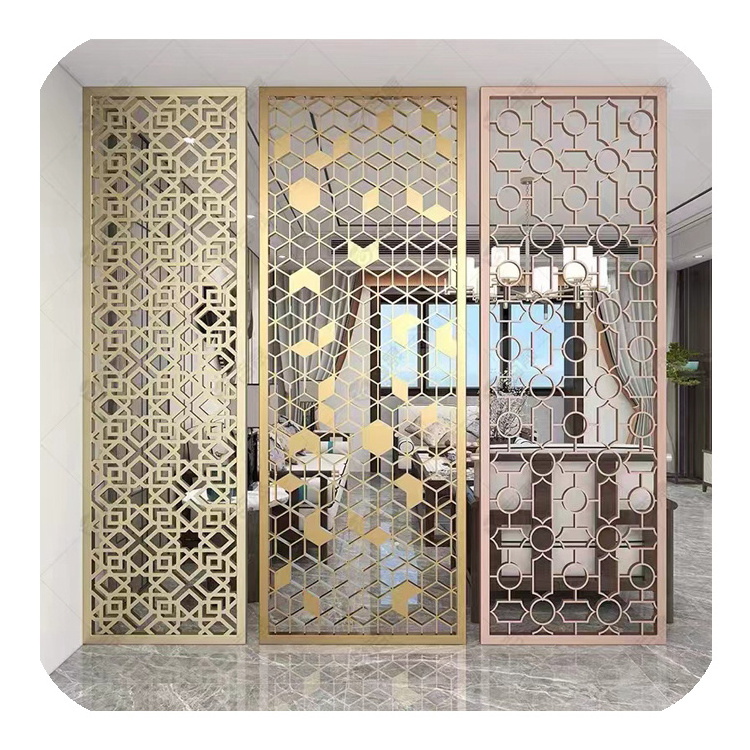 Customized Stainless Steel Decorative Screen Room Dividers Curtain Walls for Partition Wall Panels