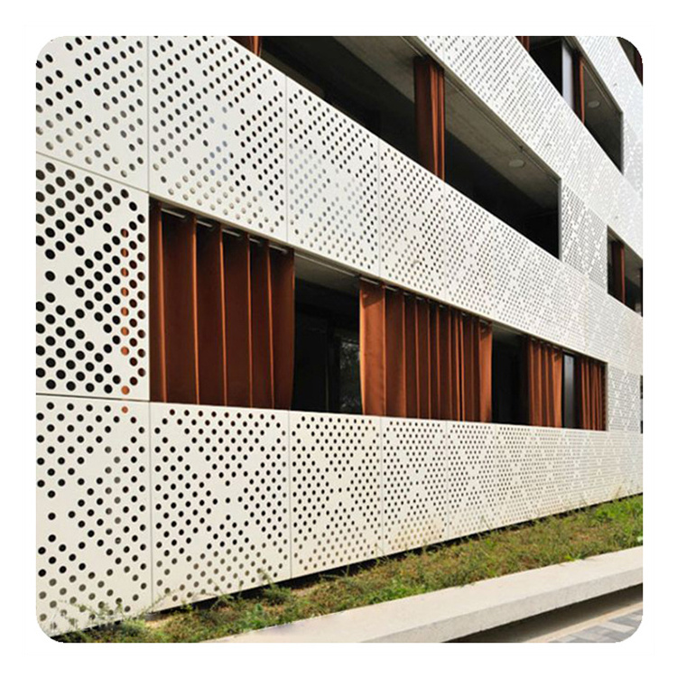 Customized Fashionable Aluminum 3D Exterior Wall Cladding Punching Design Style Traditional Wall Panel