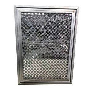 Stainless Steel Diamond Mesh Architectural Radiator Grille Cover Woven Kitchen Decorative Grilles Home Shoppingmall Metal Grill