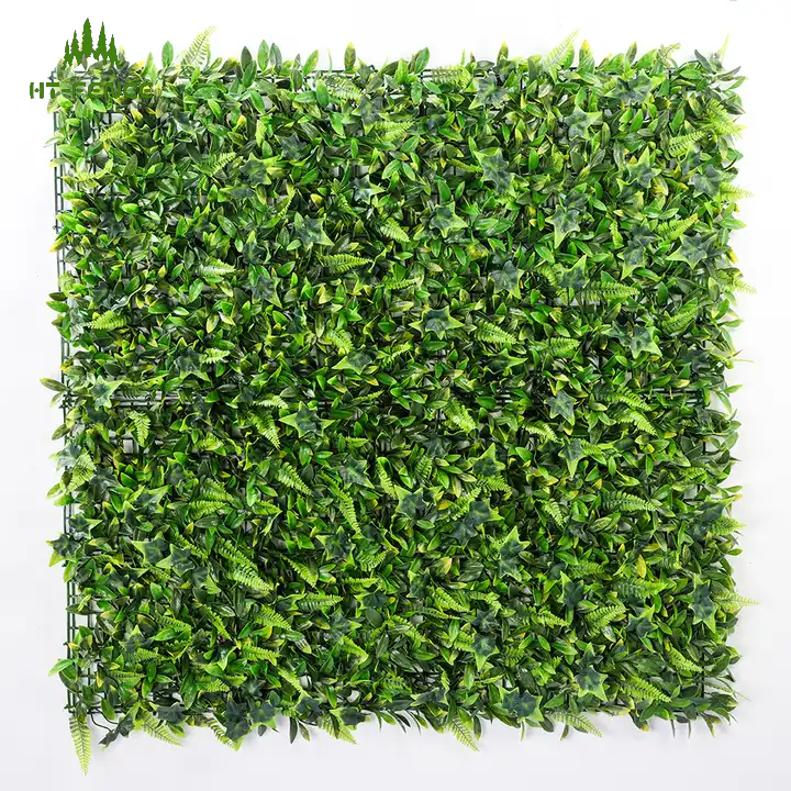 HT-FENCE Custom panels artificial hedge fence backdrop grass wall