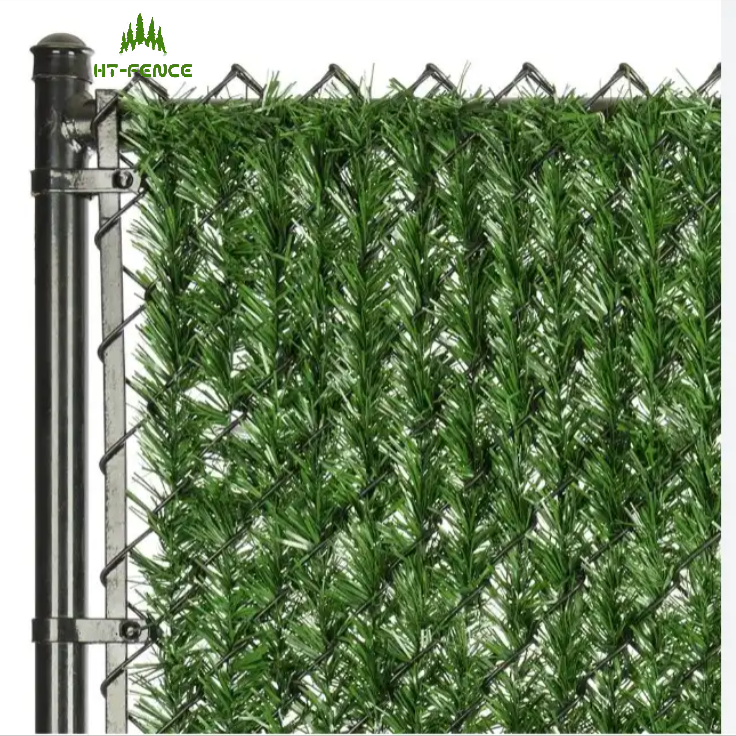 HT-FENCE Custom panels artificial hedge fence backdrop grass wall