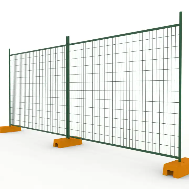 HT-FENCE Portable removable 6x12 temp metal fencing mesh temp fence panel