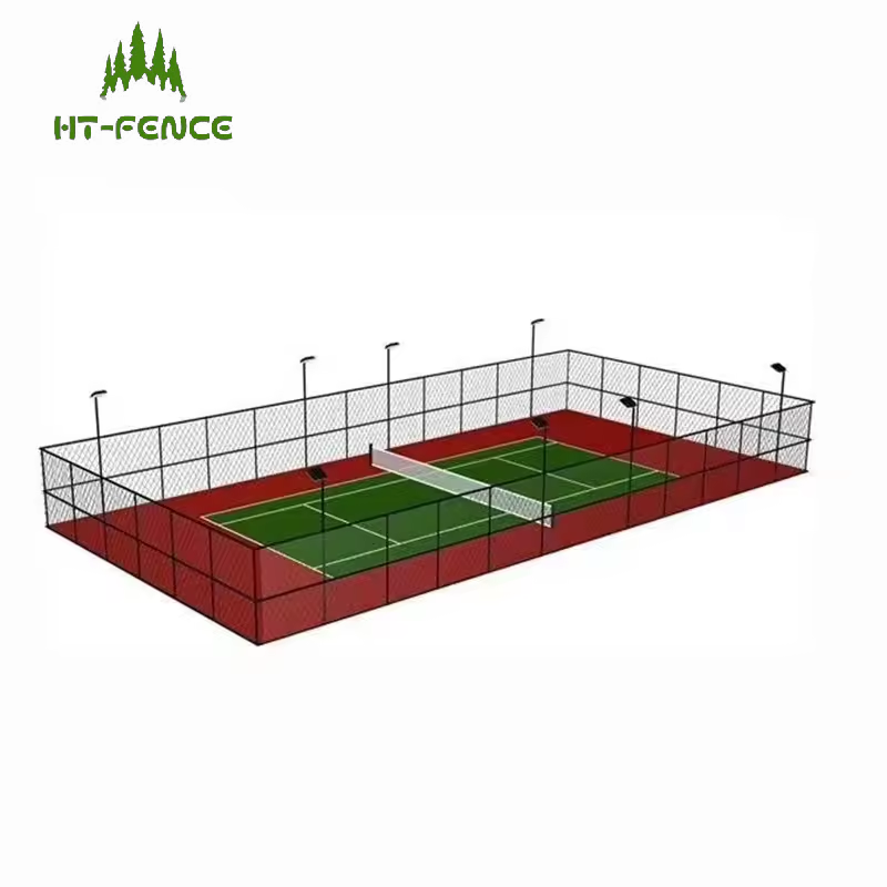 HT-FENCE Hot Selling Products Chain Link Fence Playground Sports Field  Basketball Court Fence