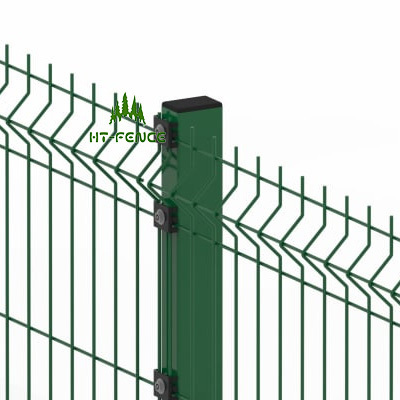 Easy Installation Garden Security Perimeter  bending guardrail 3D  Wire Mesh Fence