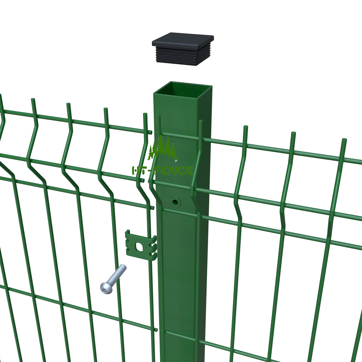 Easy Installation Garden Security Perimeter  bending guardrail 3D  Wire Mesh Fence