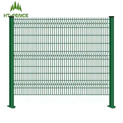 HT-FENCE Sale ECO Friendly fence designs PVC coated 3D curved welded wire mesh fence