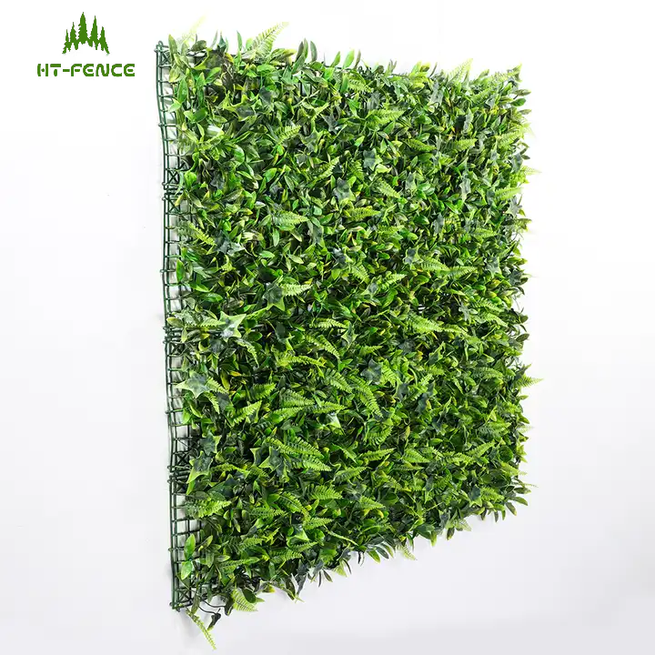 HT-FENCE Custom panels artificial hedge fence backdrop grass wall