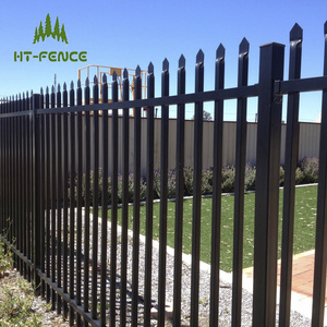 HT-FENCE Modern Galvanized And Powder Coated Steel Tubular Fence Design Philippines