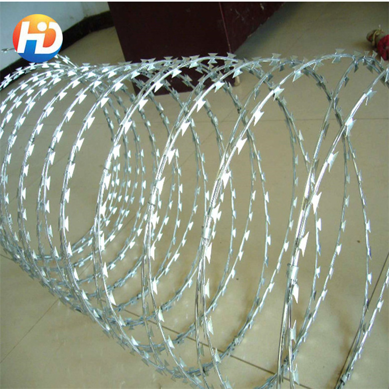 Factory Price Anti-climb Cbt-50 700mm Coil Diameter Razor Blade Wire Machine