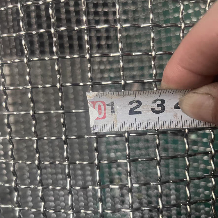 1.5x1.5m Crimped Wire Mesh Vibrating Screen Spring Ss316 Mesh Stainless Steel Crimped Wire Mesh