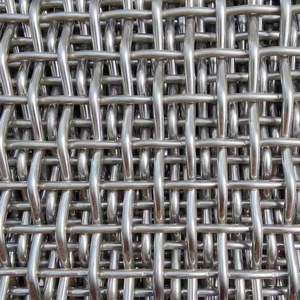 1/2inch 20mm 30mm Decorative Crimped Woven Mesh Stainless Steel Crimped Wiremesh With Frame Wall