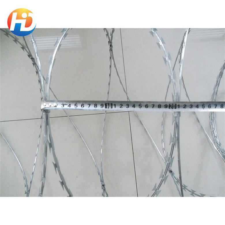 Factory Price Anti-climb Cbt-50 700mm Coil Diameter Razor Blade Wire Machine