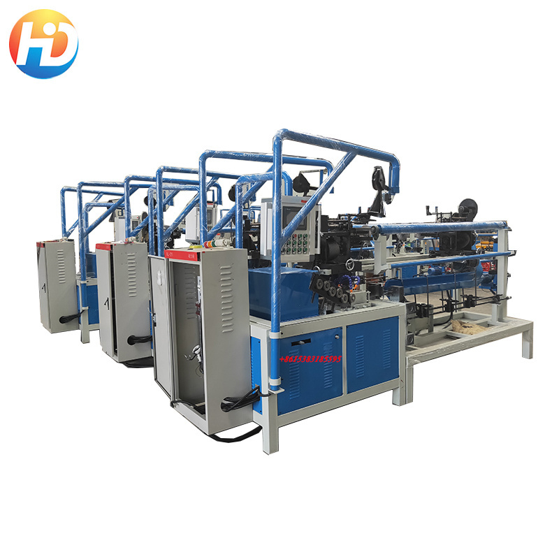 High quality Synthetic Chain link fence machine Diamond wire mesh Making Machine