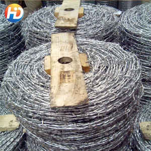 Philippines Market Low Price Galvanized 50kg 500 Meters Gi Barbed Wire Prison Fencing Price Per Roll