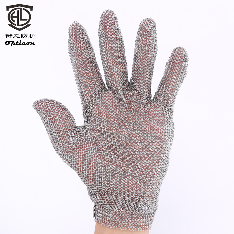 stainless steel mesh safety glovesstainless steel protective gloves316l Stainless Steel Five Fingers Metal Mesh Glove