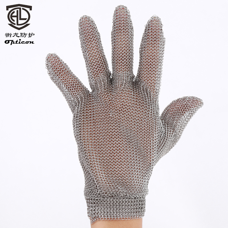 stainless steel mesh safety glovesstainless steel protective gloves316l Stainless Steel Five Fingers Metal Mesh Glove