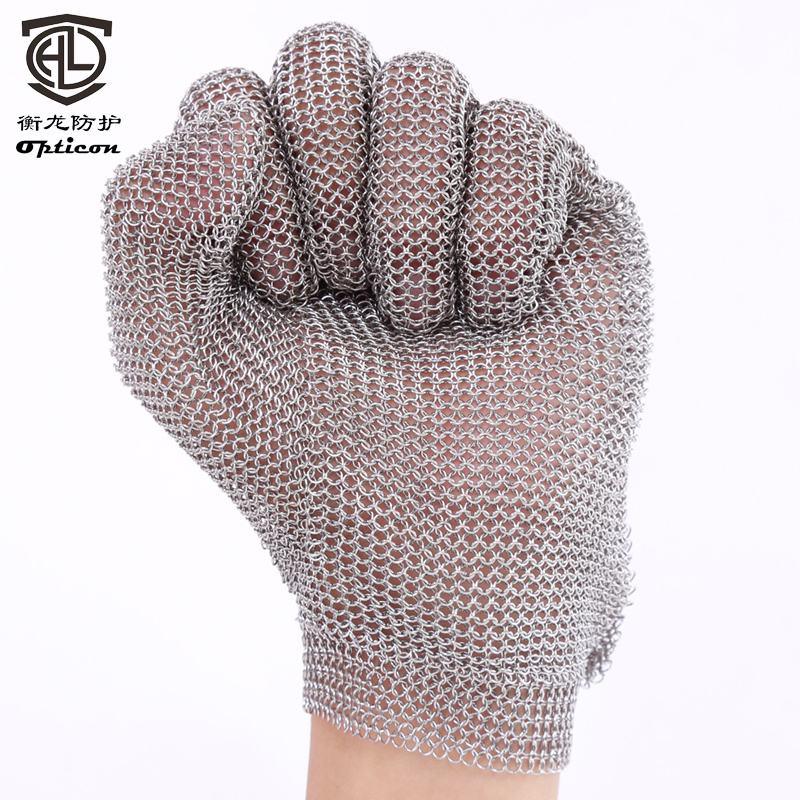 stainless steel mesh safety glovesstainless steel protective gloves316l Stainless Steel Five Fingers Metal Mesh Glove