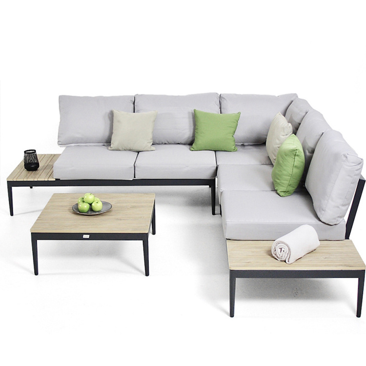 Factory Wholesale Garden Set Modern Aluminium Sectional Sets Patio Louis Outdoor Furniture Sofa