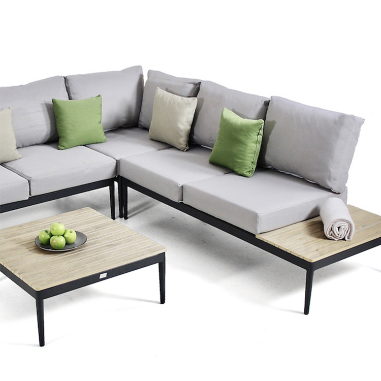 Factory Wholesale Garden Set Modern Aluminium Sectional Sets Patio Louis Outdoor Furniture Sofa