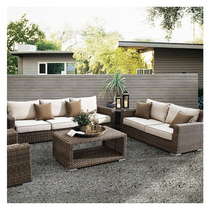 Best Selling Patio Sets Aluminium Garden Sofas Rattan Waterproof Set Furniture Outdoor Sofa