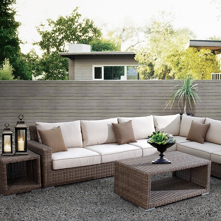 Best Selling Patio Sets Aluminium Garden Sofas Rattan Waterproof Set Furniture Outdoor Sofa