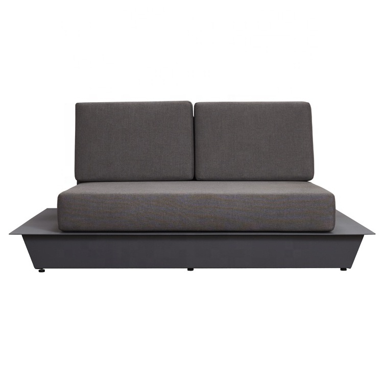 Modern Hotel Water Resistant Beach Lounge Sofa for Aluminum Frame Outdoor Garden Furniture