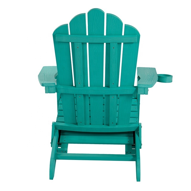 Green Swimming Pool Outdoor Patio Recycled Plastic Wood Hdpe Folding Garden Chair