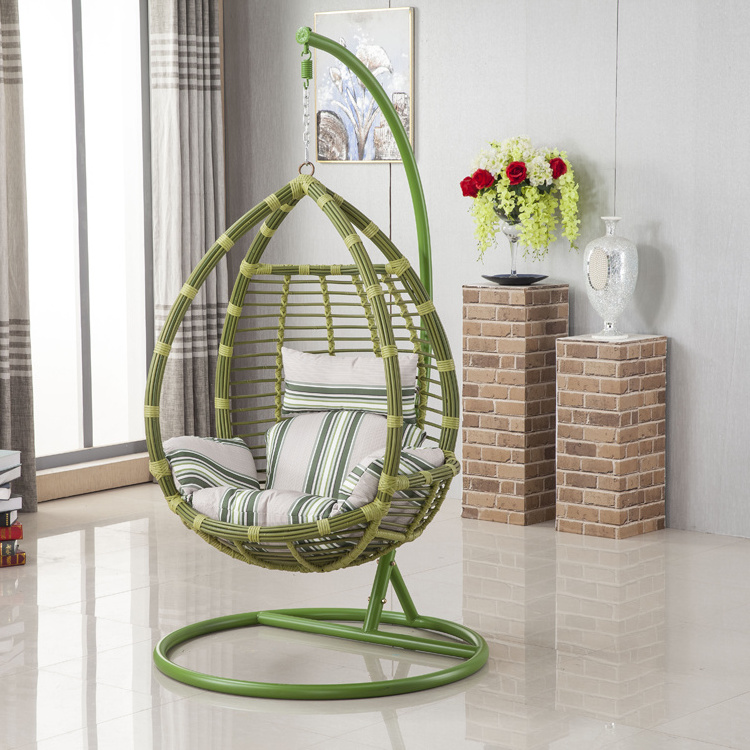 Balcony Wicker Lounge Chairs Indoor In Modern Style Outdoor Courtyard Beach Rattan Woven Single Seat Hanging Egg Swing Chair