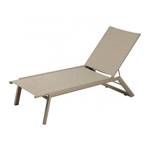 Luxury Modern Garden Poolside Sun Lounger Furniture Outdoor Patio Aluminum Chaise Lounge Chair