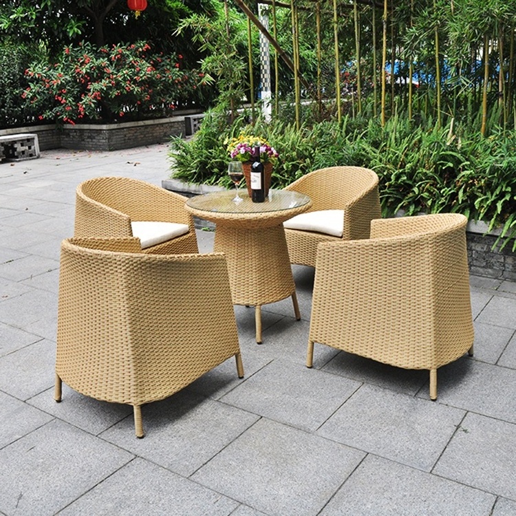 Wicker Modern Patio Rattan Table And Bistro Set Cheap Sets Round Garden Outdoor Furniture Chairs