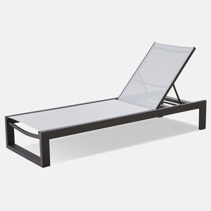 White Waterproof Relaxation Beach Chair Furniture Swimming Pool Day Bed Outdoor Sun Lounger for Garden