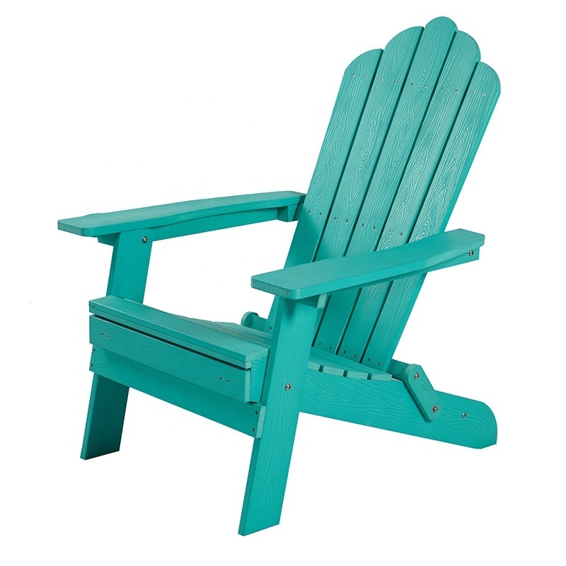 Green Swimming Pool Outdoor Patio Recycled Plastic Wood Hdpe Folding Garden Chair