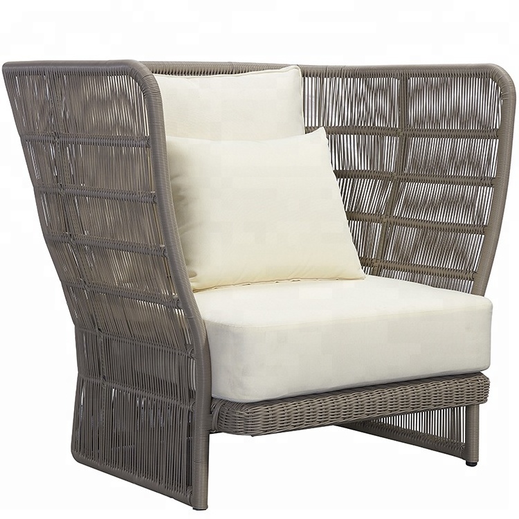 Garden Furniture Leisure High Back Club Chair Rattan Wicker Outdoor Seats