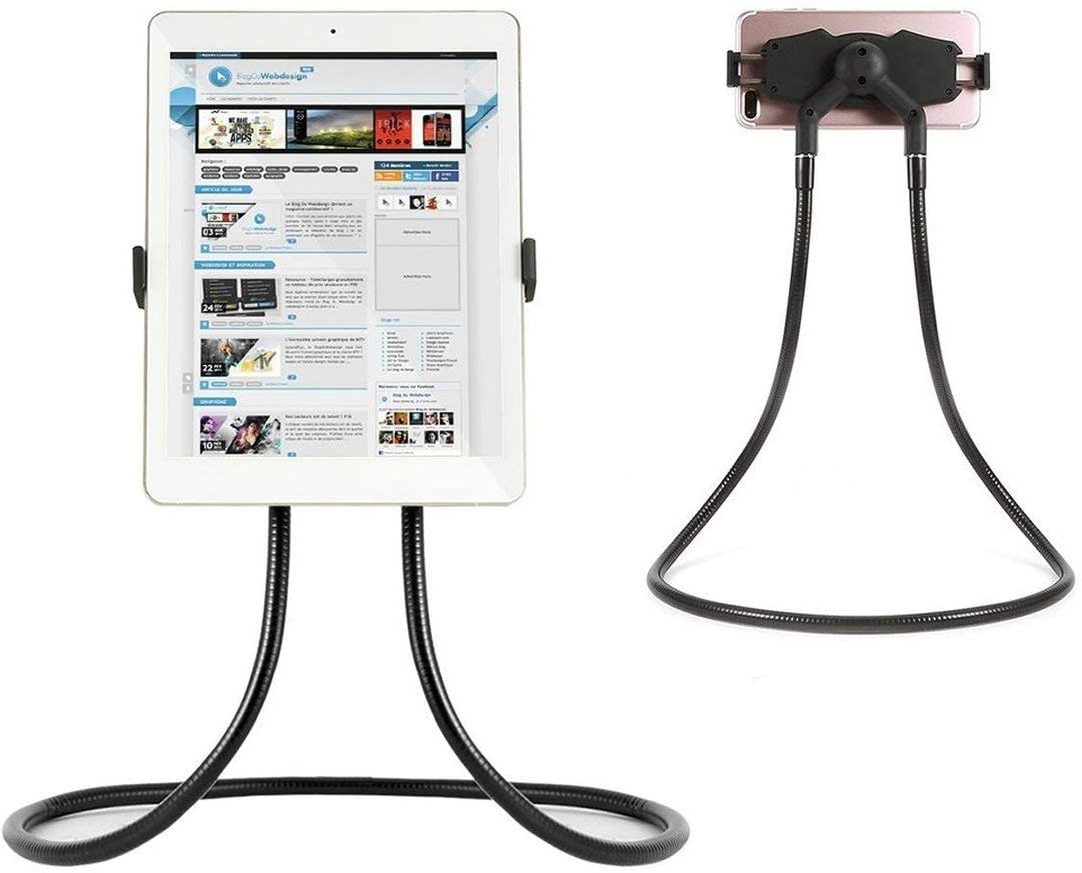 Factory 360 Degree Rotation Universal neck Hanging Mobile Phone Stand Holder bracket amount Flexible Lazy Long Arm Phone Holder