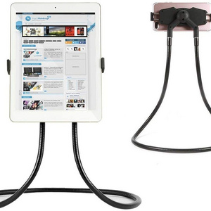 Factory 360 Degree Rotation Universal neck Hanging Mobile Phone Stand Holder bracket amount Flexible Lazy Long Arm Phone Holder