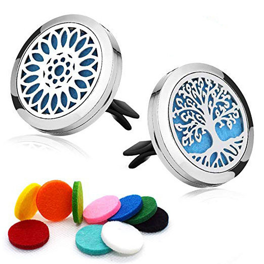 Car Vent Aroma Air Freshener Tree of Life Aromatherapy Car Holder Clip Essential Oil Diffuser