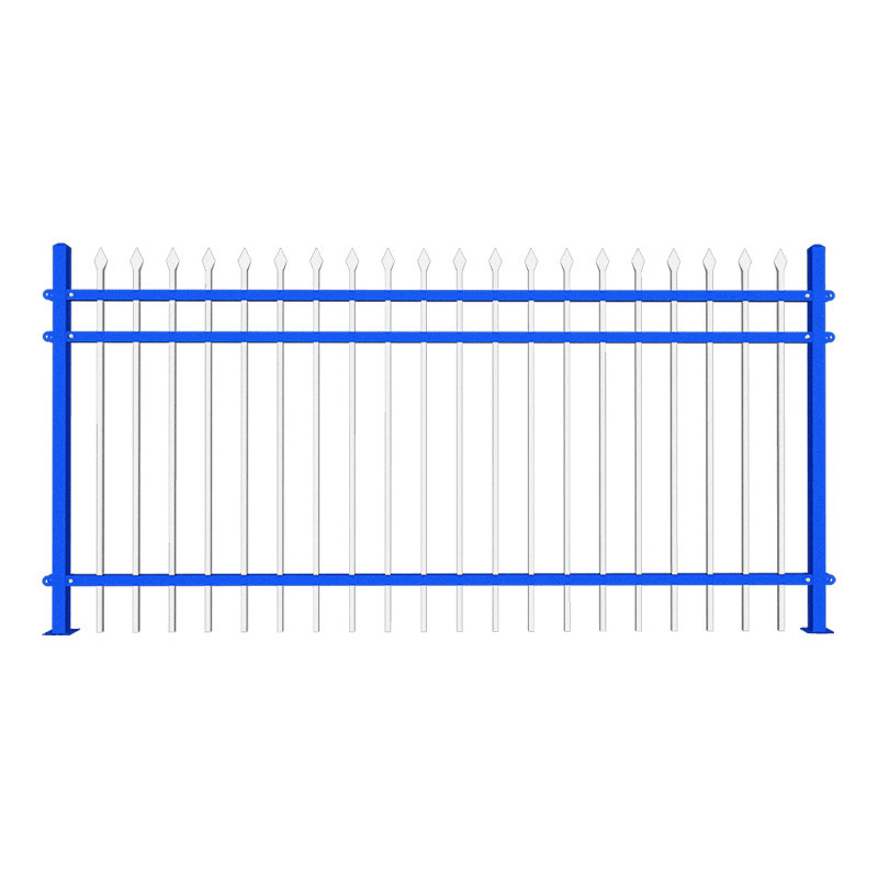 Cheap price good Quality New Designs Powder Coated Galvanized Metal Picket Fence Zinc Steel Tubular Fencing Panels And Gate