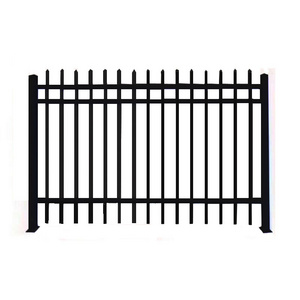 Cheap price good Quality New Designs Powder Coated Galvanized Metal Picket Fence Zinc Steel Tubular Fencing Panels And Gate