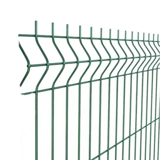 Hot Sale 3D Welded Curvy Bending Fence  Top Fence and  3d Wall Concrete Fence Panels for sale