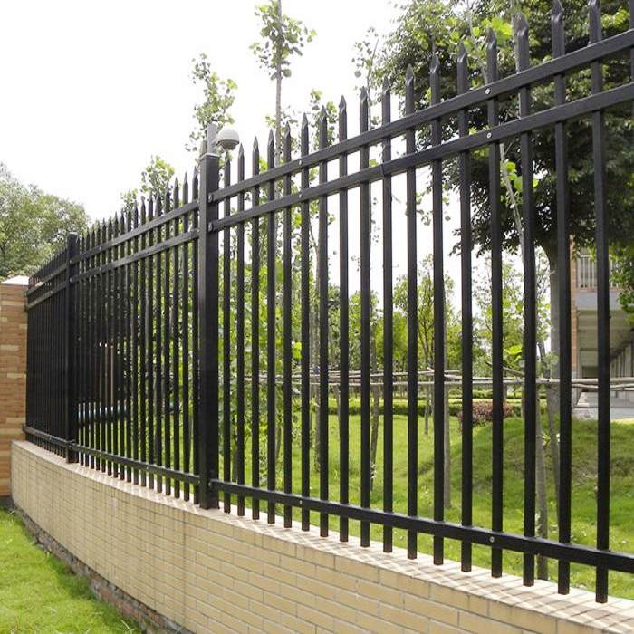 Iron Fence Pickets with Pressed Spear Top for garden construction