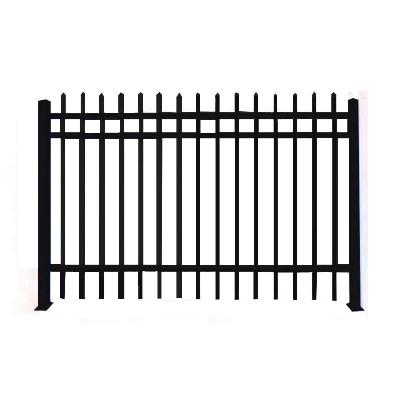 Hot-selling new design galvanized iron gate and metal fence wrought iron material spear top zinc steel  fence panel