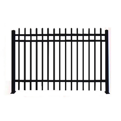 Hot-selling new design galvanized iron gate and metal fence wrought iron material spear top zinc steel  fence panel