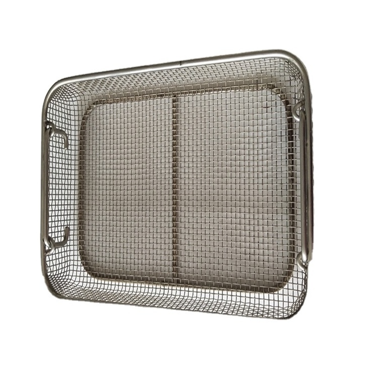 Stainless Steel Wire Mesh Basket Tool & Parts Cleaning Storage Basket for Tool Cleaning & Parts Cleaning