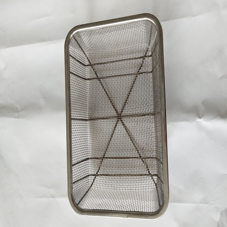 Stainless Steel Wire Mesh Basket Tool & Parts Cleaning Storage Basket for Tool Cleaning & Parts Cleaning