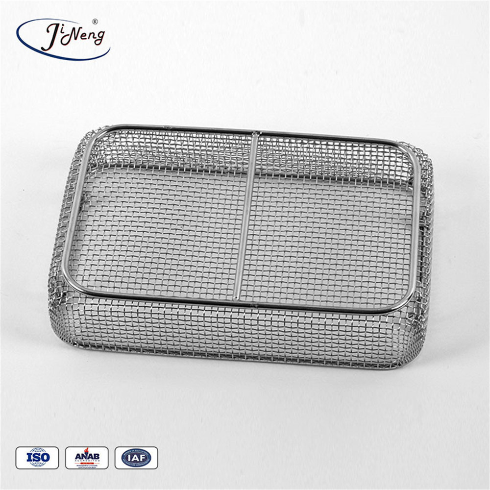 XXL Stainless Steel Wire Basket Aluminum Mesh Material Multifunctional Folding Tray with Clean Style Stocked Disinfectable