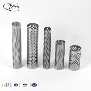 Stainless Steel Perforated Cylindrical Tubes Cartridges Fiber Mesh Filter Cartridge Core Components for Industry & Hotels