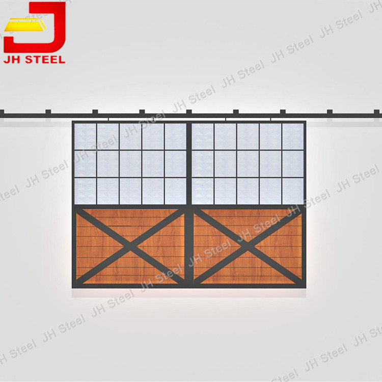 Wholesale Prefabricated Elegant Customized Swing Out Steel Bamboo Horse Barn Door