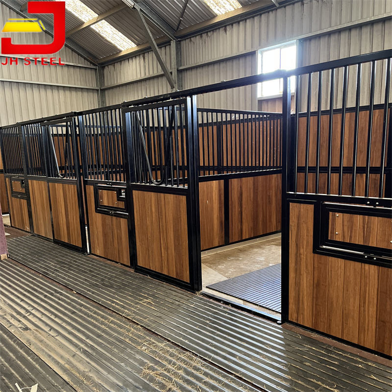 High Quality Prefabricated Customized Size Horse Stable Side Partition Panel Horse Stall Barn Sliding Door