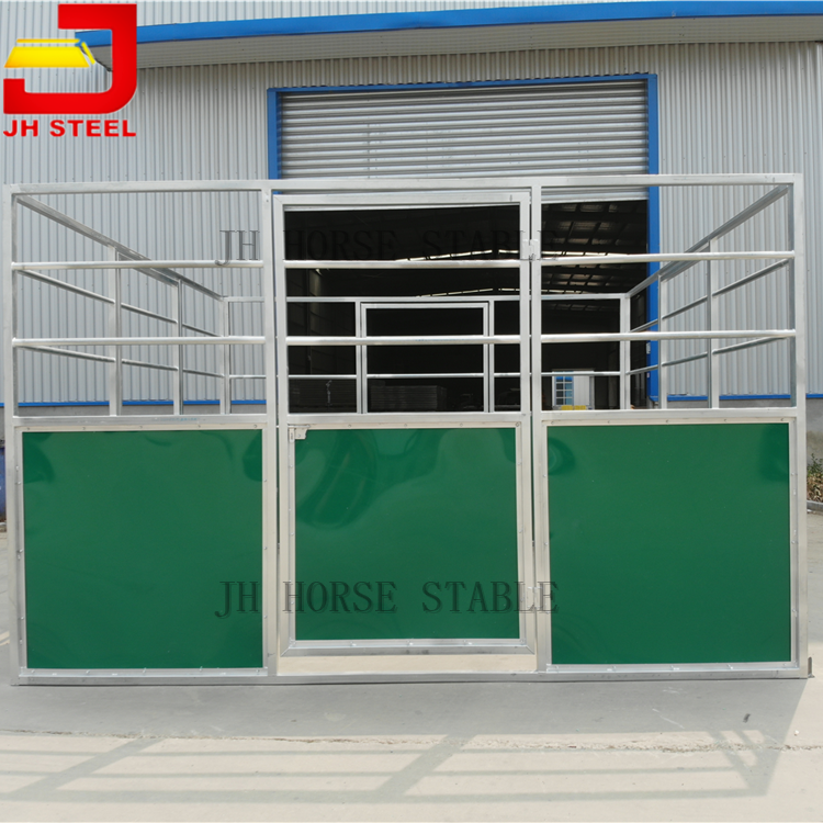 Metal Steel Galvanized Temporary Portable Victoria Horse Stables Box Stall Kit With Roof