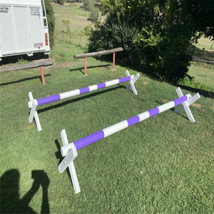 Latest Design horse jumping Fences Horse Show Jump Wing With Cut Rails Jump Wing & Tracking Set